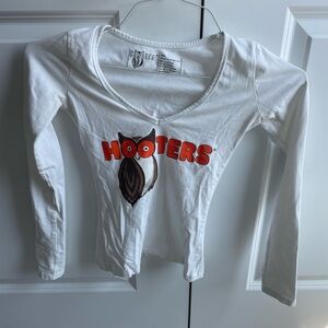 Hooters White Long Sleeve Shirt